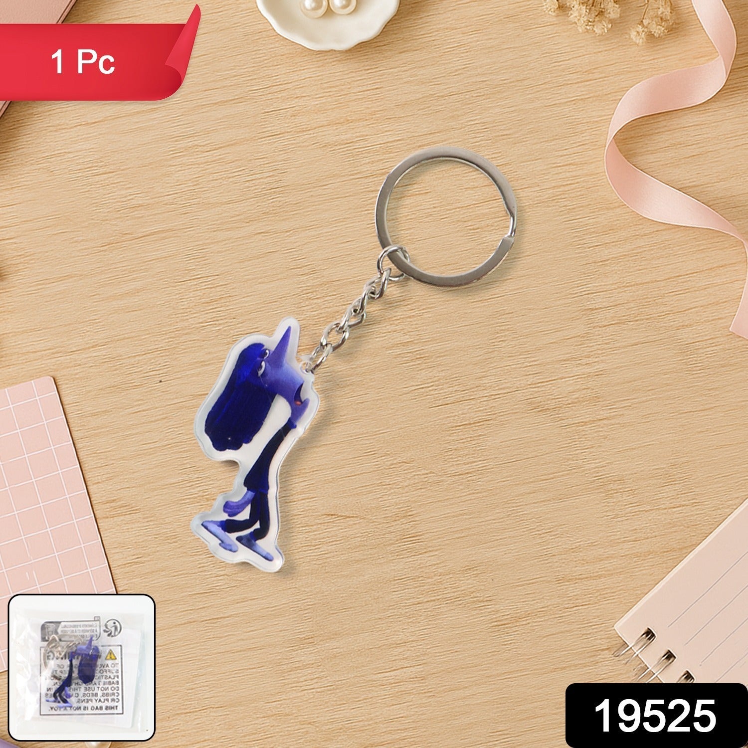 Glossy Cartoon Character Keychain Glossy Cartoon Character Keychain